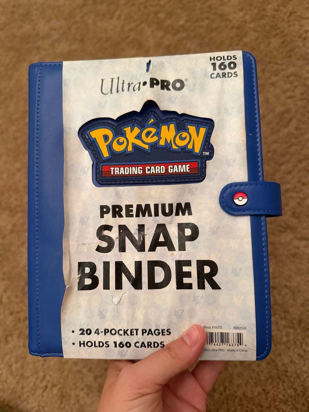 Ultra PRO Pokémon Trading Card Game Premium Snap Binder, 4-Pocket, Holds 160 Car